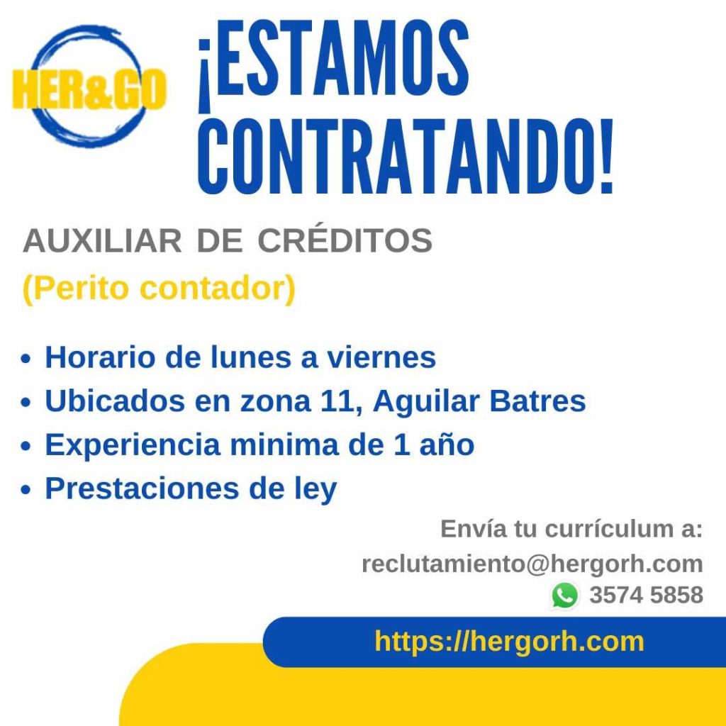 auxiliar de créditos Auxiliar de Créditos